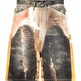 NEWCOMMUNE Baggy Denim Shorts Forest - LIKELIHOOD