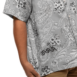 Noma T.D x Button - Down Short Sleeve Shirt Grey - LIKELIHOOD