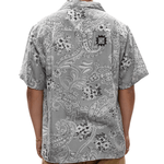 Noma T.D x Button - Down Short Sleeve Shirt Grey - LIKELIHOOD