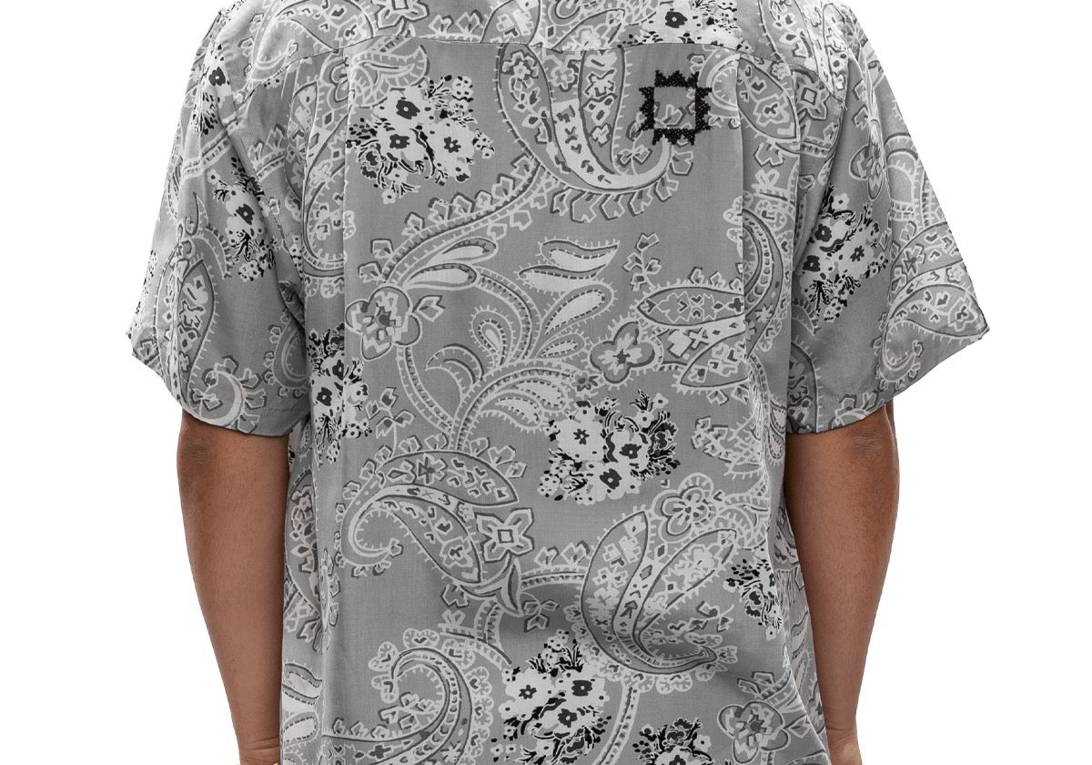 Noma T.D x Button - Down Short Sleeve Shirt Grey - LIKELIHOOD