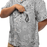 Noma T.D x Button - Down Short Sleeve Shirt Grey - LIKELIHOOD