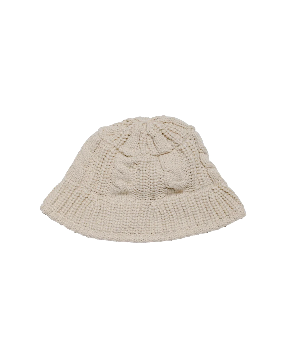 Cable Knit Bucket Hat Oat