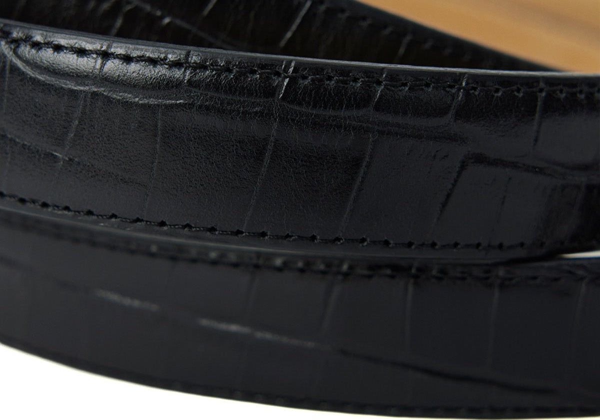 Occasion Belt Black Croc - LIKELIHOOD
