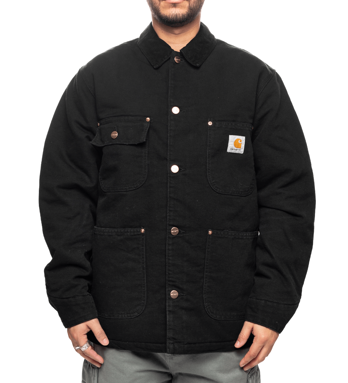 OG Chore Coat Black/Black (Aged Canvas) - LIKELIHOOD