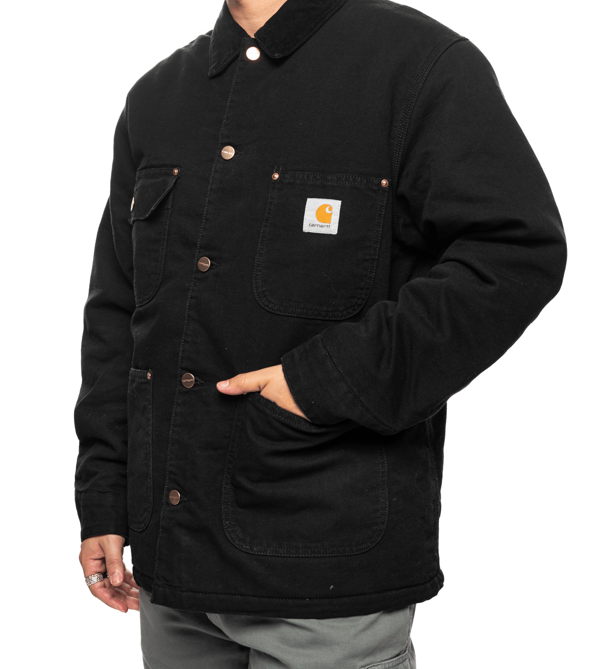 OG Chore Coat Black/Black (Aged Canvas) - LIKELIHOOD