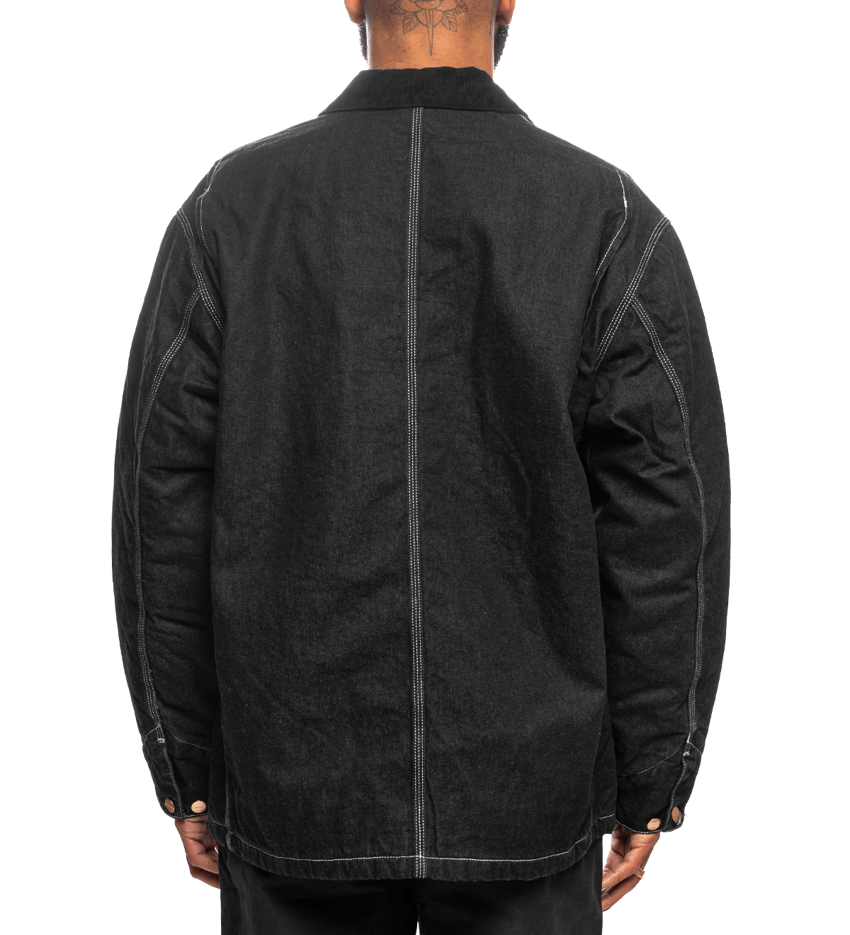 OG Chore Coat Black/Black Stone Washed - LIKELIHOOD