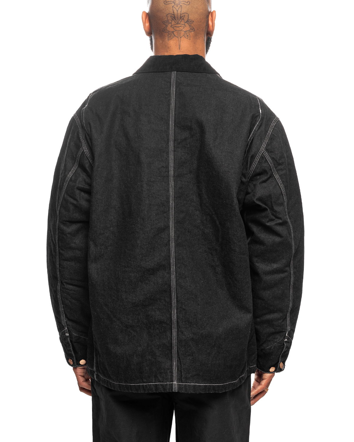 OG Chore Coat Black/Black Stone Washed - LIKELIHOOD