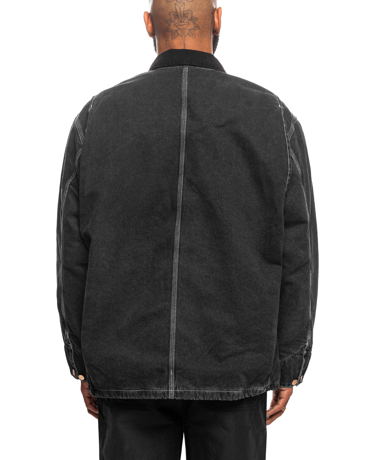 OG Chore Coat Black/Black Stone Washed - LIKELIHOOD