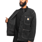 OG Chore Coat Black/Black Stone Washed - LIKELIHOOD