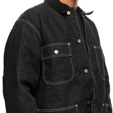 OG Chore Coat Black/Black Stone Washed - LIKELIHOOD
