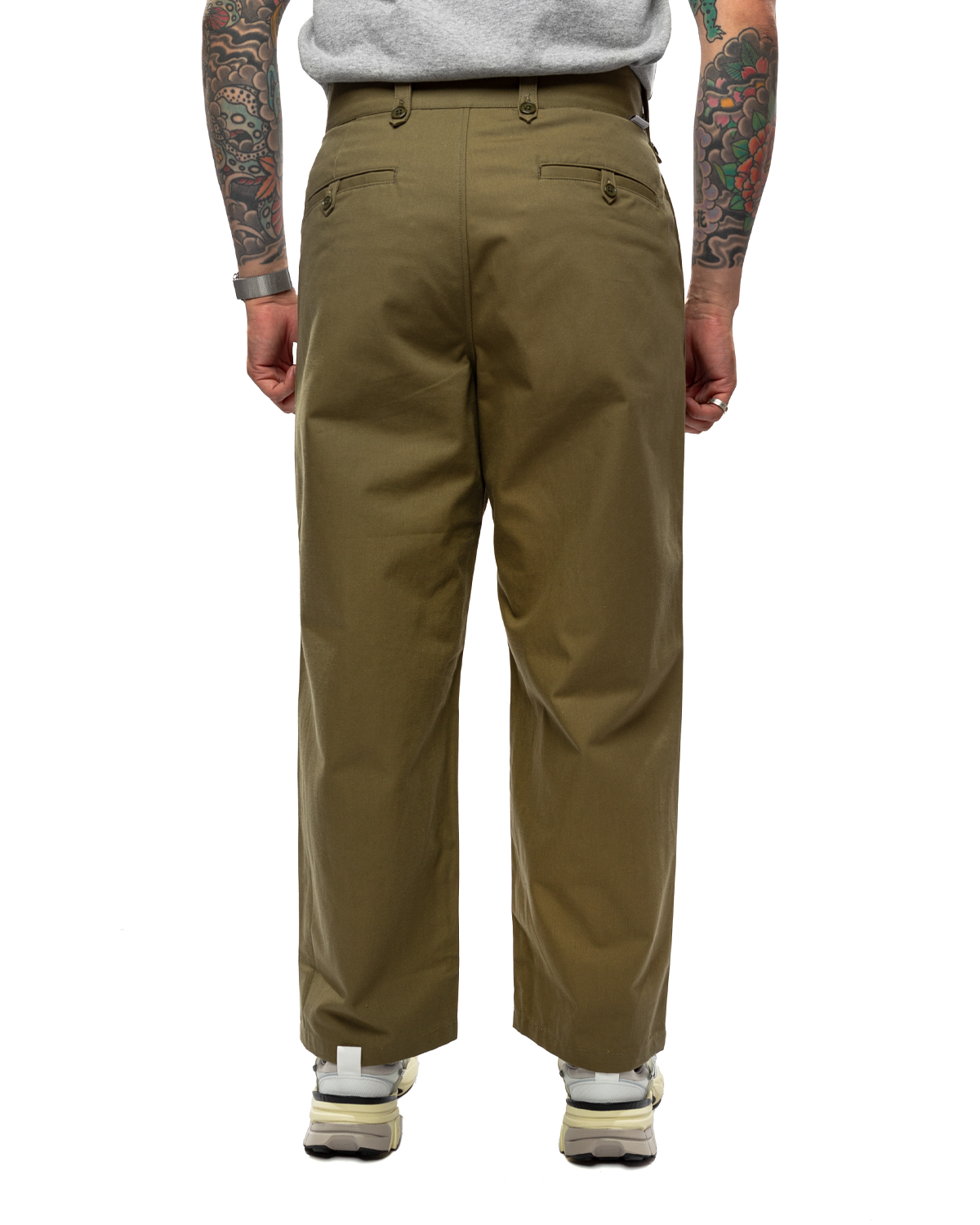 Lez / Gluca / Trousers / Cotton. CNVS Olive Drab