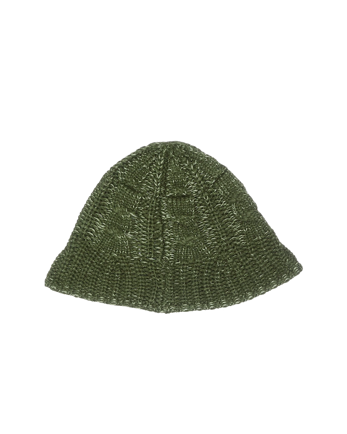 Cable Knit Bucket Hat Olive