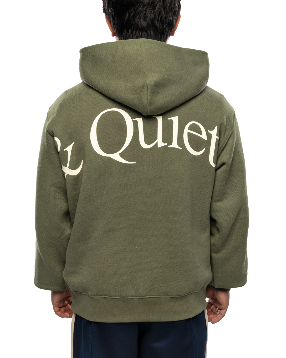 Jumbo Wordmark Hoodie Olive