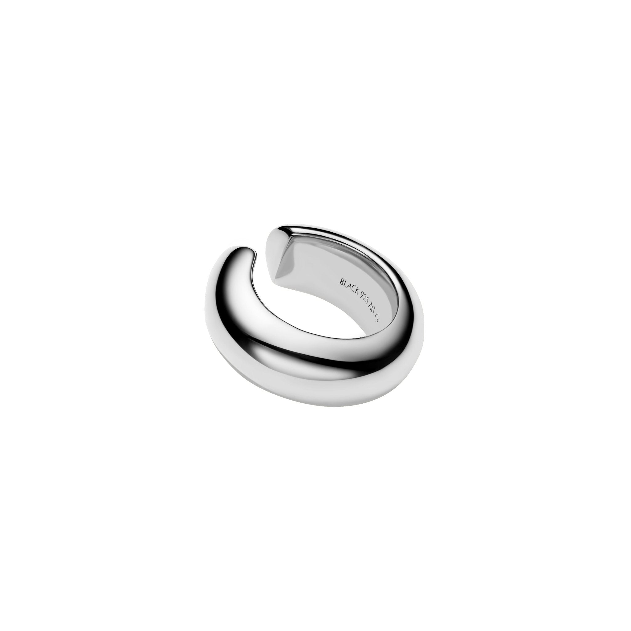 Omotesando Chunky Ear Cuff Silver - LIKELIHOOD