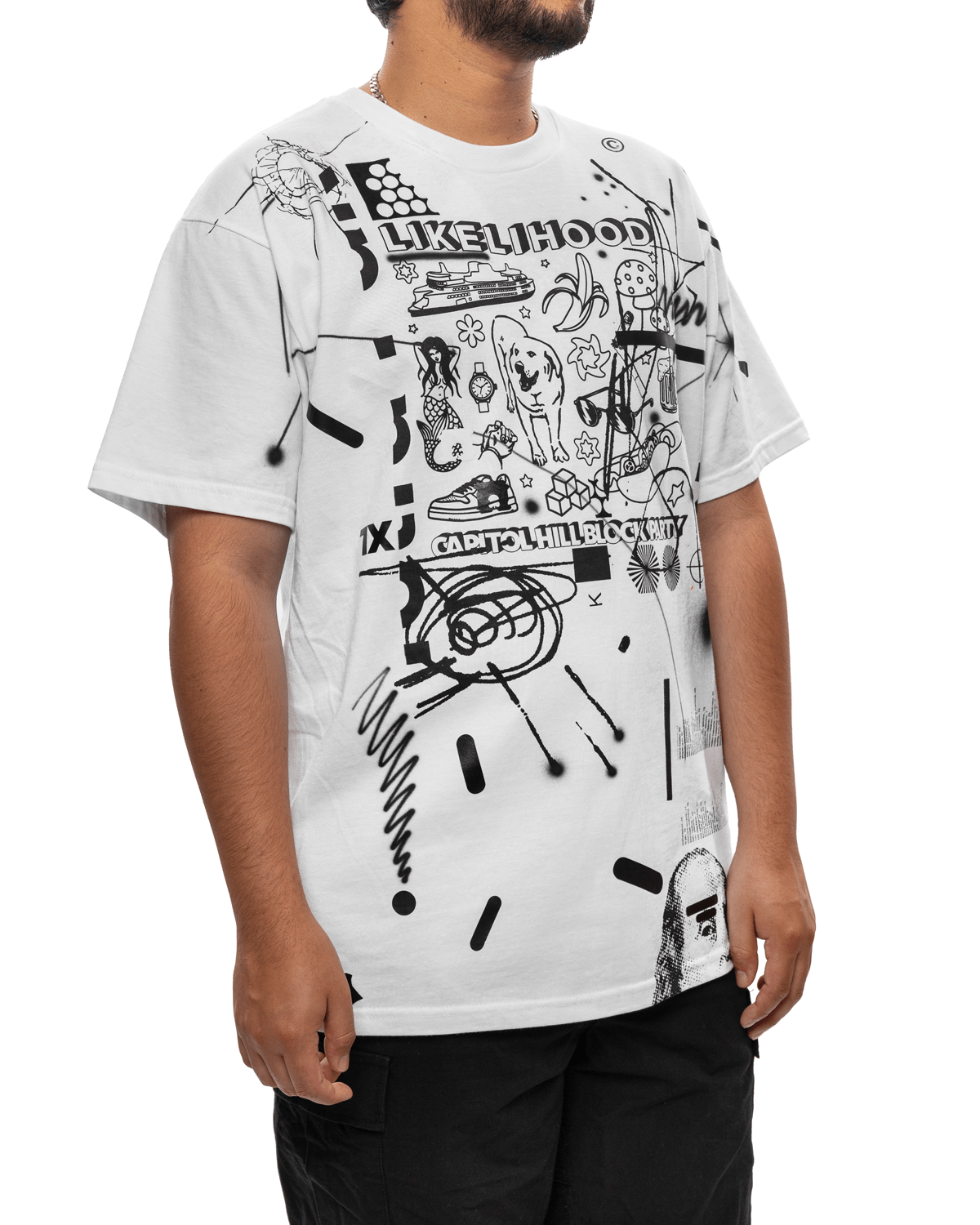 One - Off Hand Printed CHBP T-Shirt - LIKELIHOOD