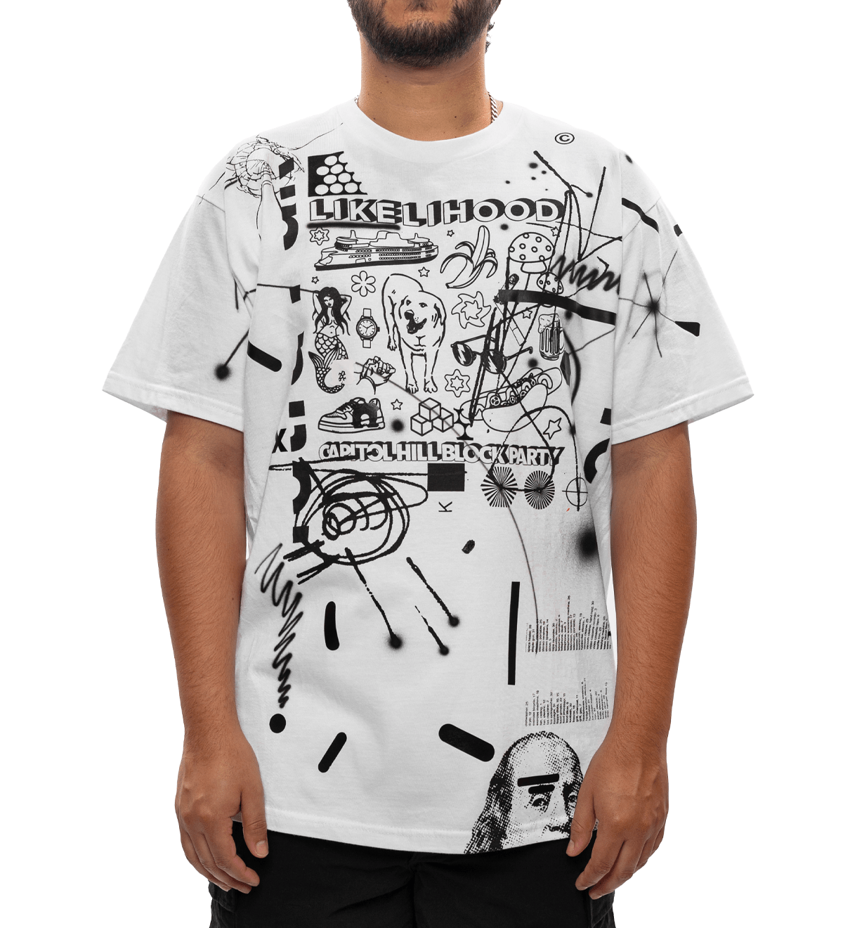 One - Off Hand Printed CHBP T-Shirt - LIKELIHOOD