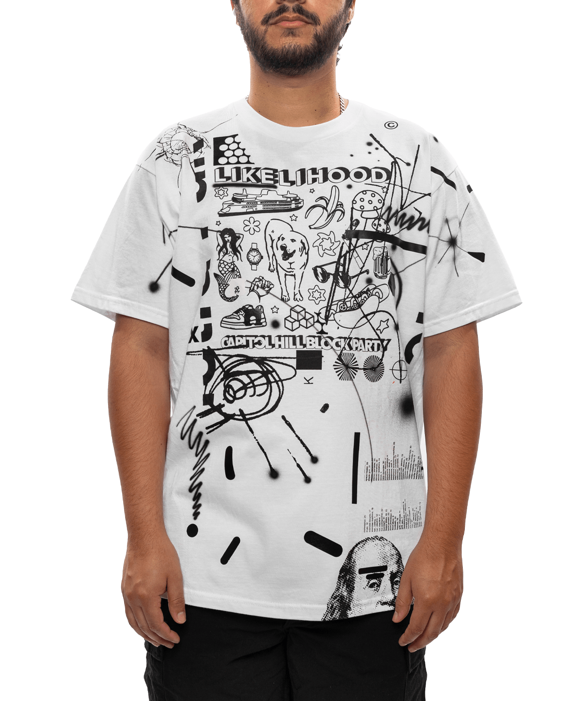 One - Off Hand Printed CHBP T-Shirt - LIKELIHOOD
