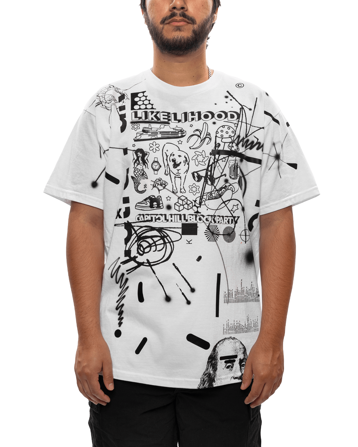 One - Off Hand Printed CHBP T-Shirt - LIKELIHOOD