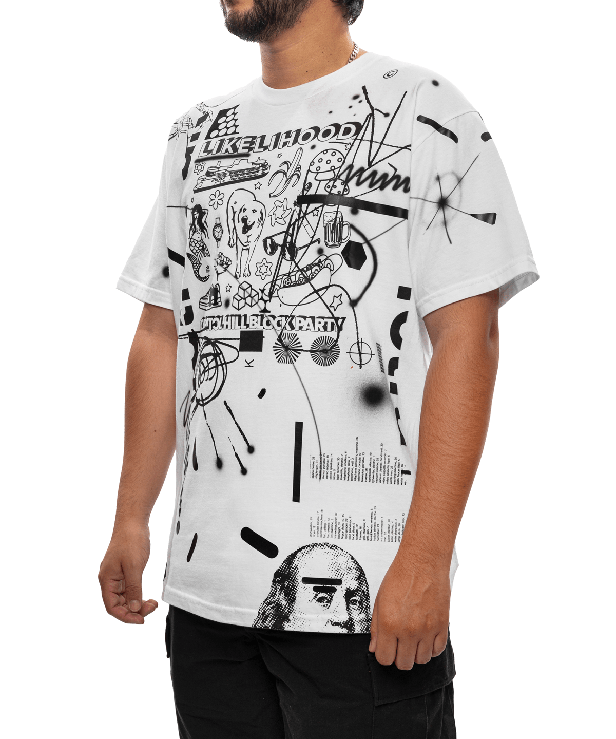 One - Off Hand Printed CHBP T-Shirt - LIKELIHOOD
