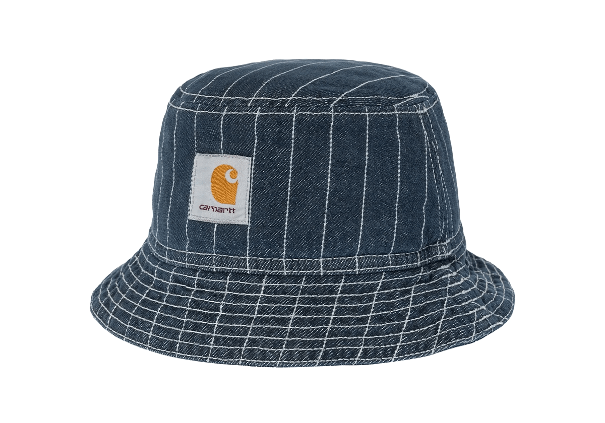 Orlean Bucket Hat Orlean Stripe Blue/White (Stone Washed) - LIKELIHOOD