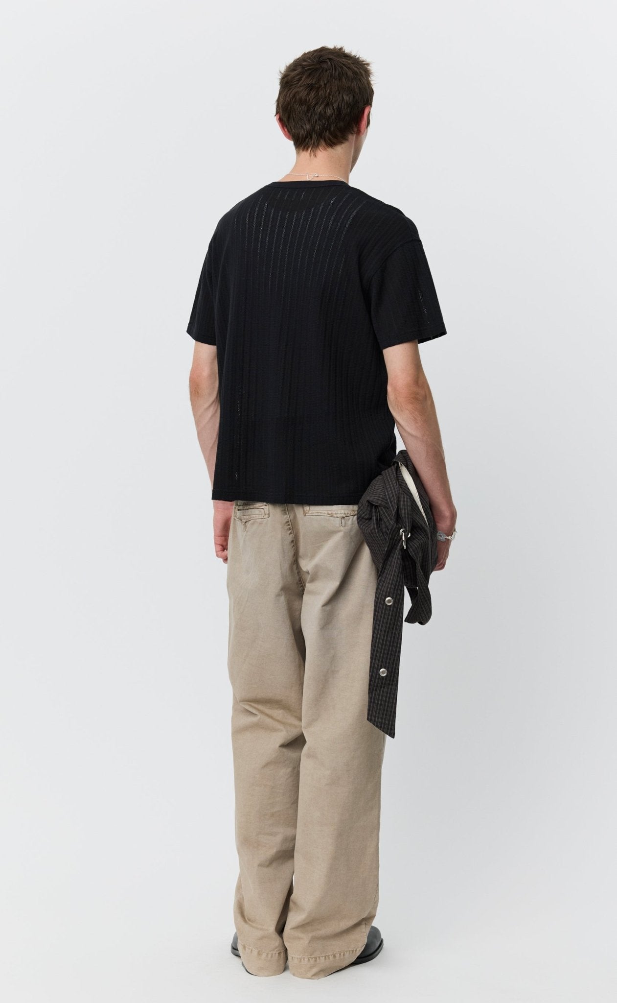 Ornament Tee Black Lace Stripe - LIKELIHOOD