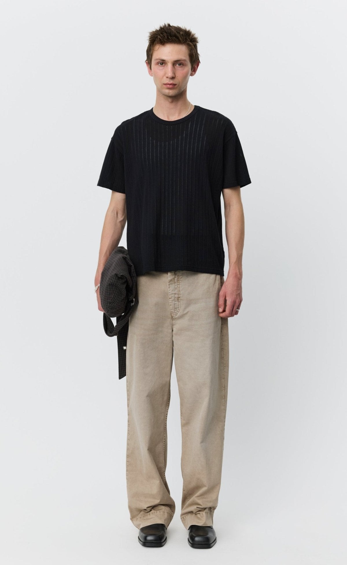 Ornament Tee Black Lace Stripe - LIKELIHOOD