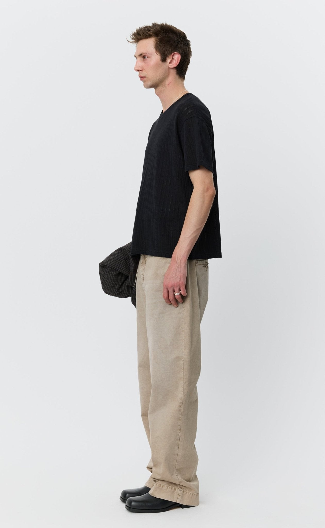 Ornament Tee Black Lace Stripe - LIKELIHOOD