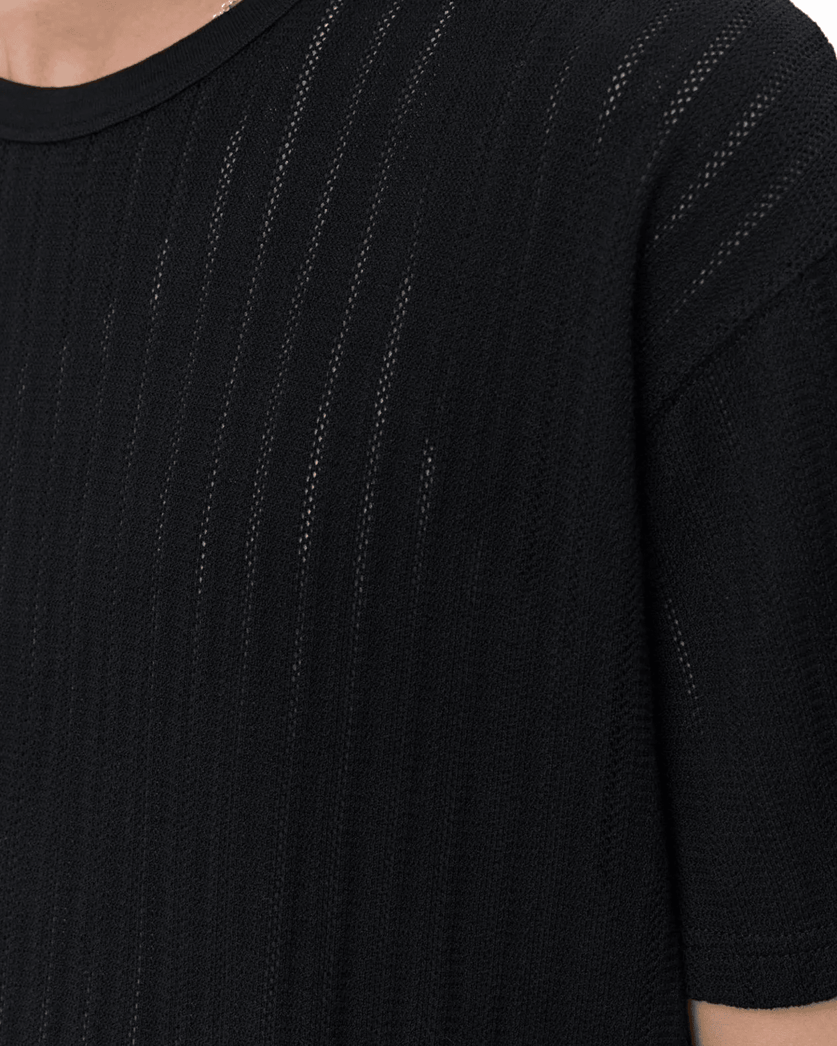 Ornament Tee Black Lace Stripe - LIKELIHOOD