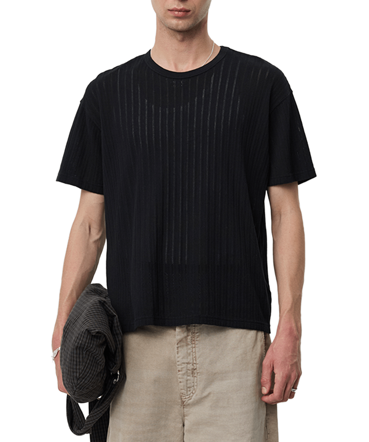 Ornament Tee Black Lace Stripe - LIKELIHOOD