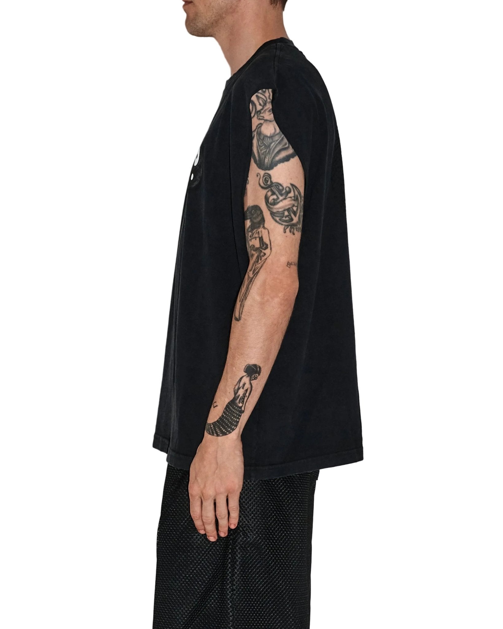 Orobouros Cutoff Tee Pirate Black - LIKELIHOOD