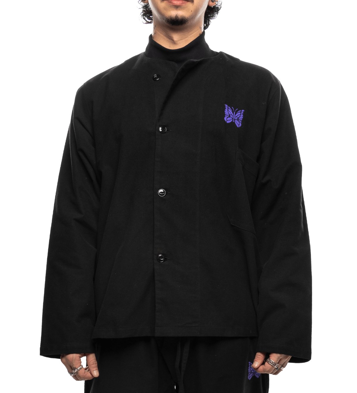 Pajama Set Cotton Flannel Black - LIKELIHOOD