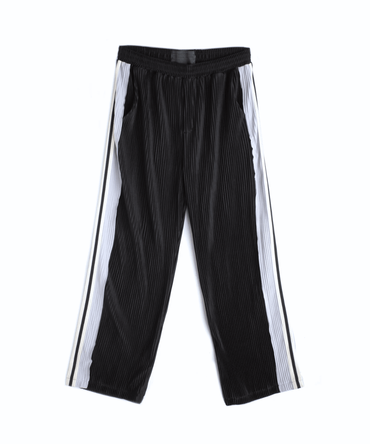 Panel Pleat Pants Black/Blue - LIKELIHOOD