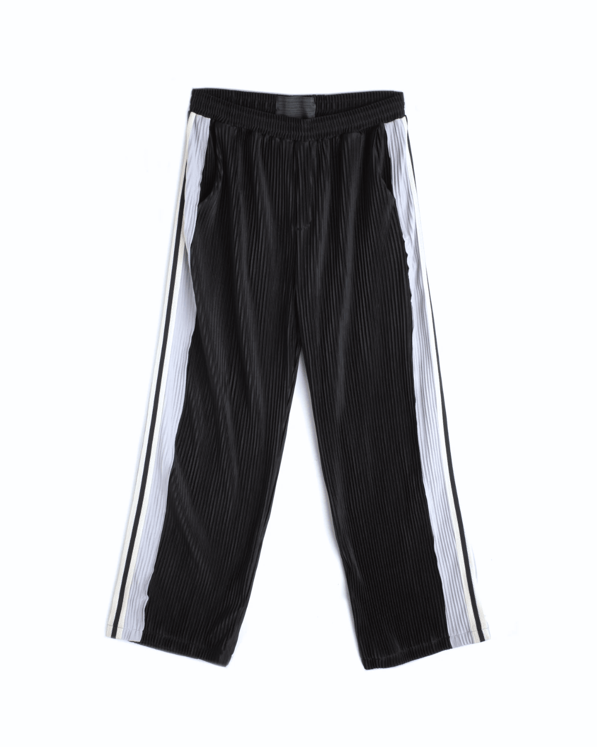 Panel Pleat Pants Black/Blue - LIKELIHOOD