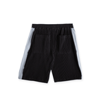 Panel Pleat Shorts Black/Blue - LIKELIHOOD