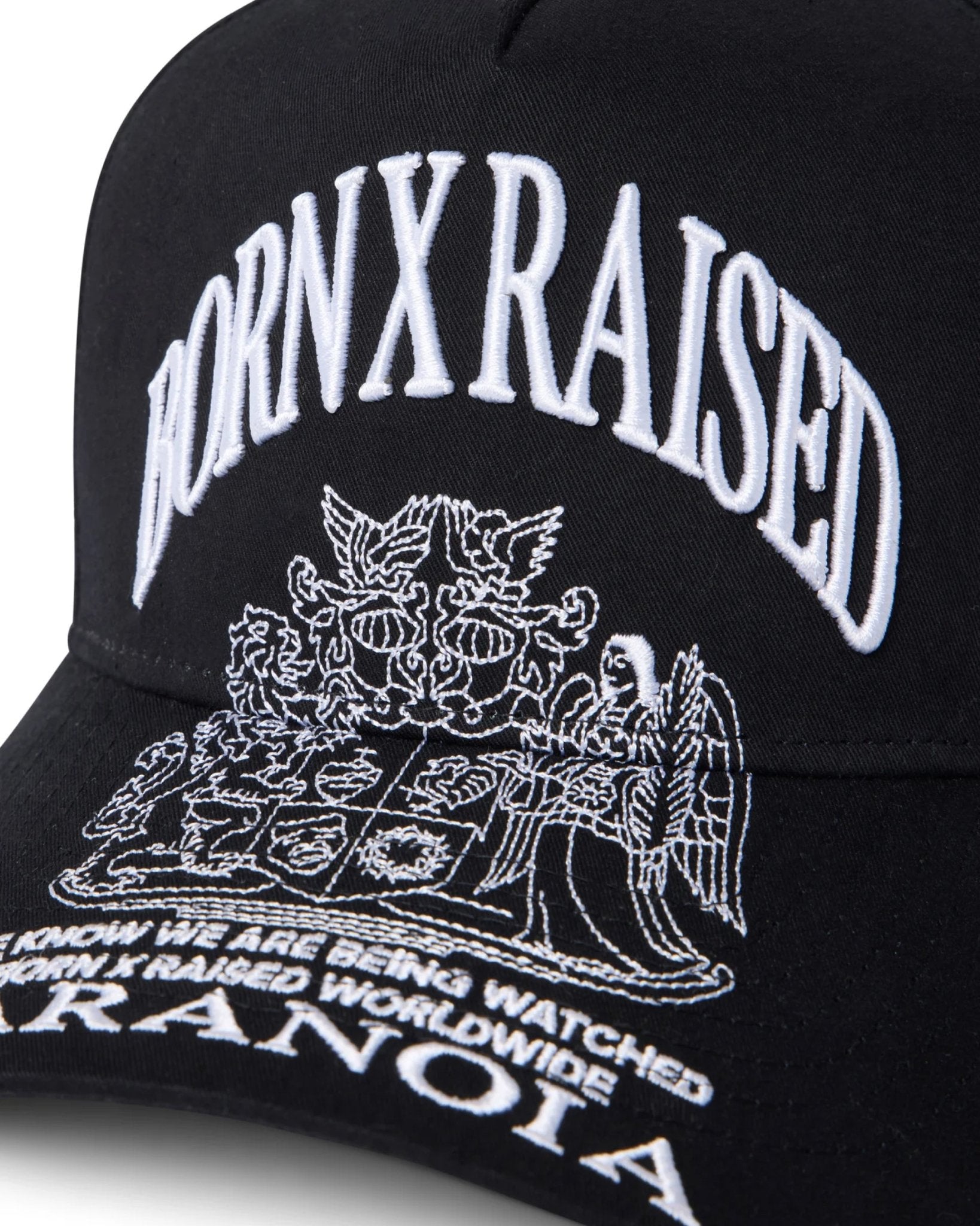 Paranoia Crest Snapback Black - LIKELIHOOD