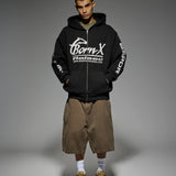 Parlay Zip Up Hoodie Black
