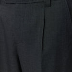 Patch Trousers Dark Grey Dry Wool - LIKELIHOOD
