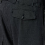 Patch Trousers Dark Grey Dry Wool - LIKELIHOOD