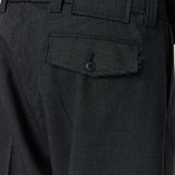 Patch Trousers Dark Grey Dry Wool - LIKELIHOOD