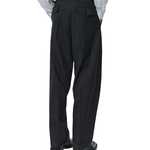 Patch Trousers Grey Worsted Wool - LIKELIHOOD