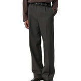 Patch Trousers Taupe Wool Twill - LIKELIHOOD