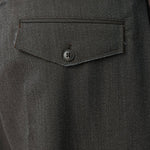 Patch Trousers Taupe Wool Twill - LIKELIHOOD