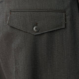 Patch Trousers Taupe Wool Twill - LIKELIHOOD