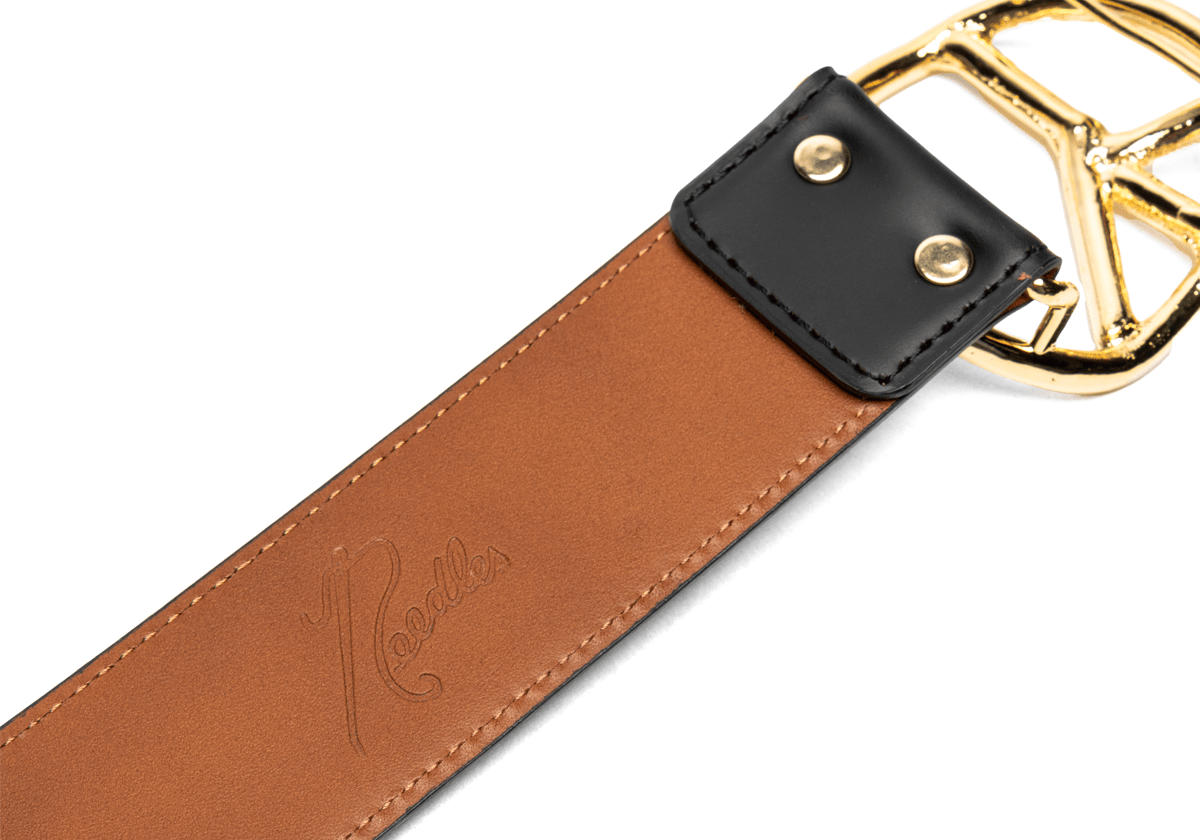 Peace Buckle Bracelet - Black Steer Leather - LIKELIHOOD