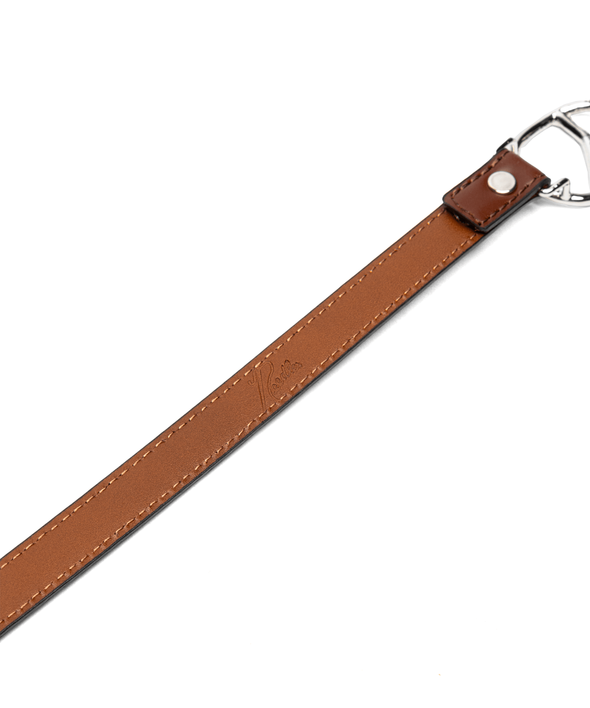 Peace Buckle Narrow Bracelet - Brown Steer Leather - LIKELIHOOD