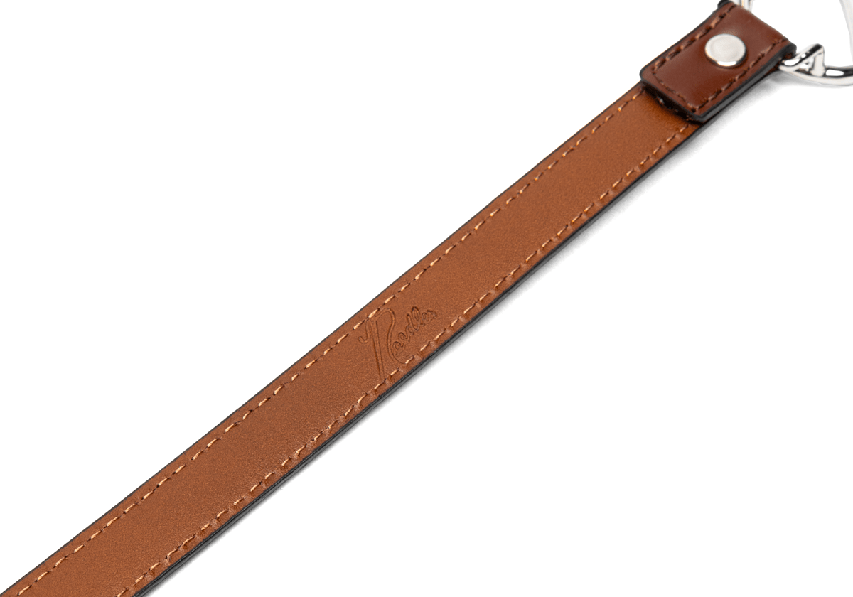 Peace Buckle Narrow Bracelet - Brown Steer Leather - LIKELIHOOD