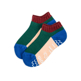 Pile Sockslipper Maroon/Dark Green - LIKELIHOOD