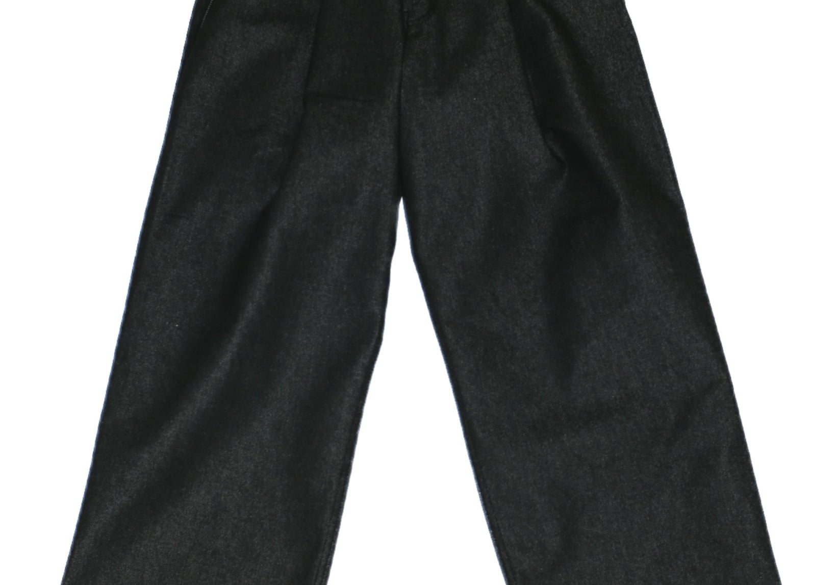 Pintuck Wide Jeans Black Denim - LIKELIHOOD