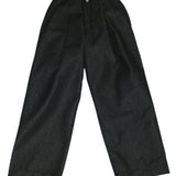 Pintuck Wide Jeans Black Denim - LIKELIHOOD