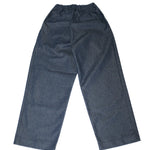 Pintuck Wide Jeans Indigo - LIKELIHOOD